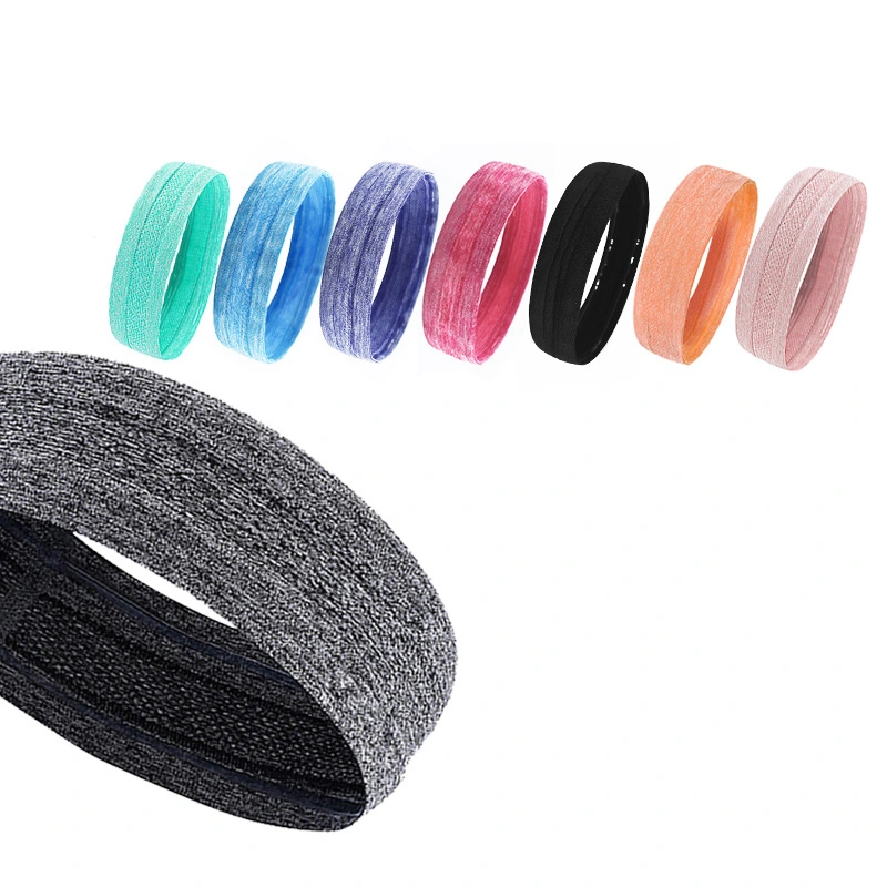 Headband Sweatband Elastic Sports Head Bands Non Slip Moisture Wicking Athletic Headwear