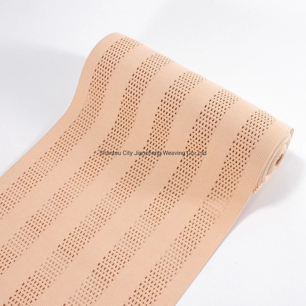 OEM Service Custom Medical Bandage Jacquard Printed Pattern Wide Fish Line Elastic Webbing Band for Medical Protecton