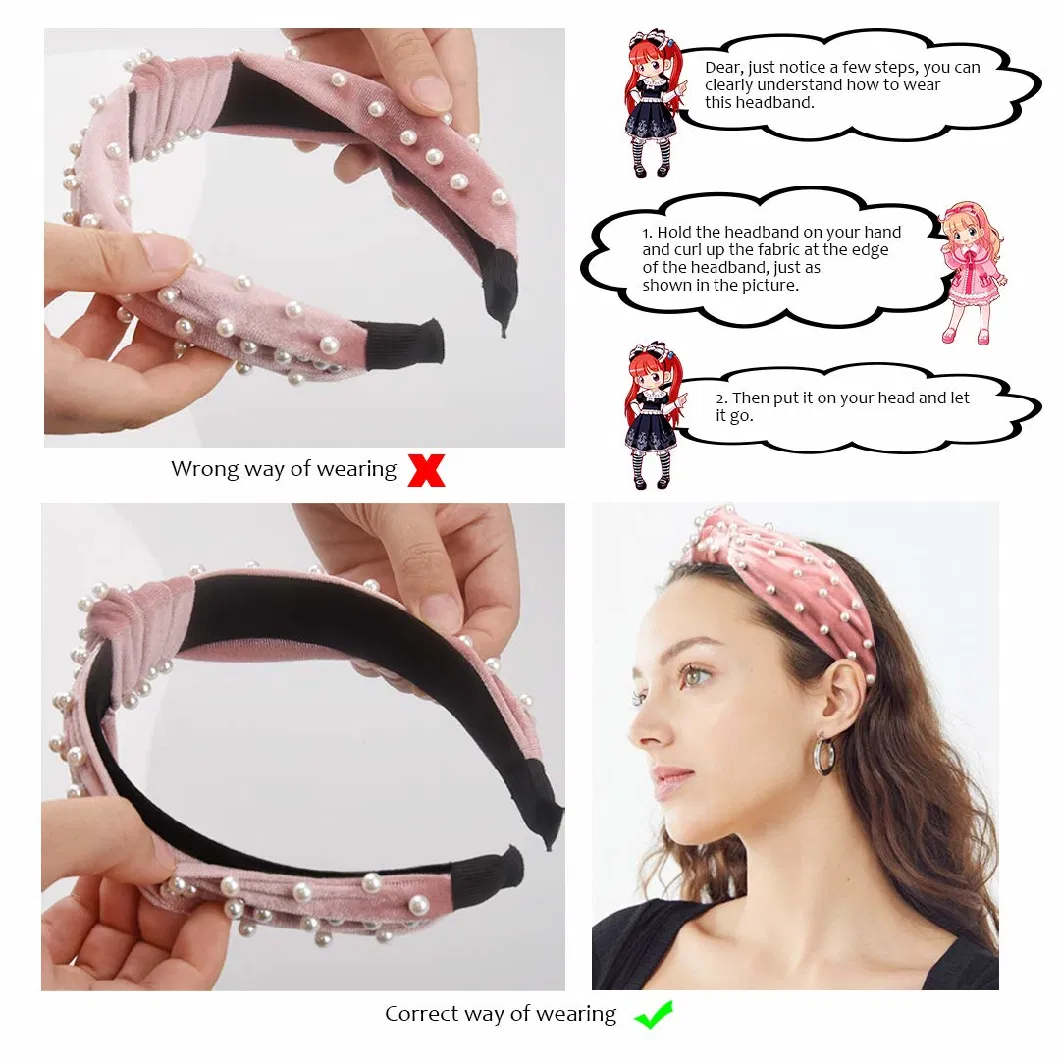 Designer Headbands for Women Luxury Christmas Knot Headband Christmas Headbands for Women