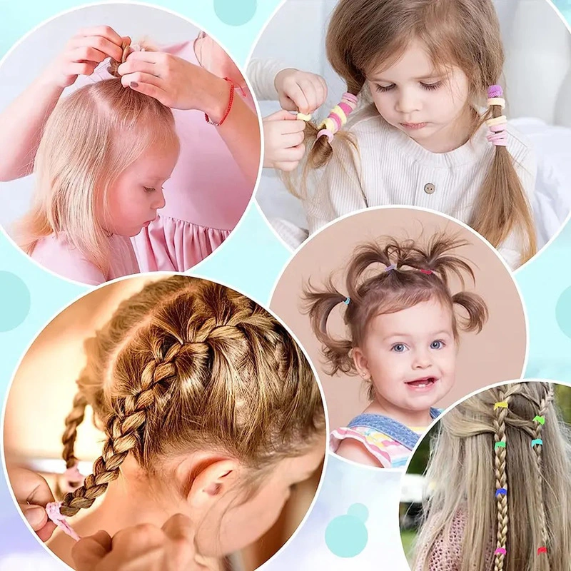 30PCS/Pack Kids Hair Clips Super Lovely Elastic Hair Rubber Band