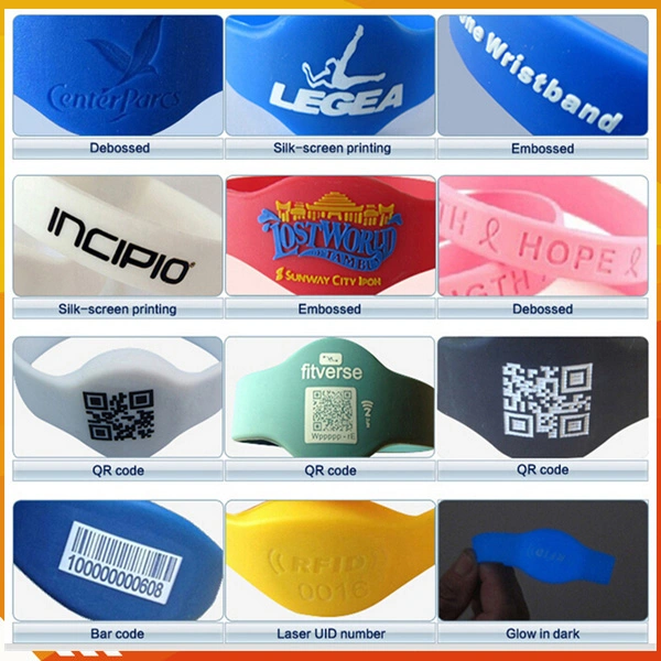 Elastic Woven Fabric RFID Bracelet RFID Woven Wristband