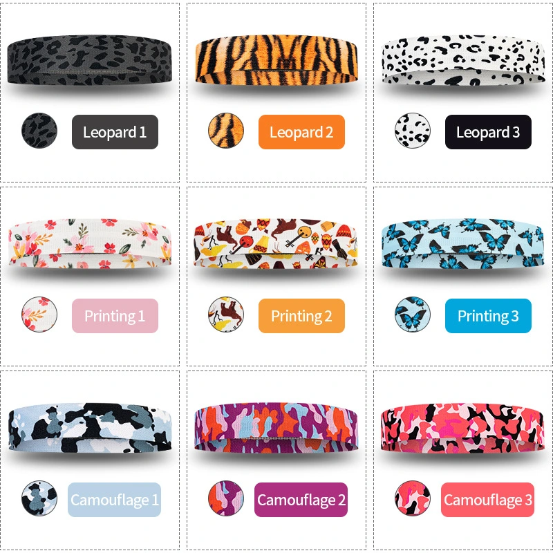 Custom Logo Resistance Band with Butterfly &amp; Floral Prints, Workout Booty Bands