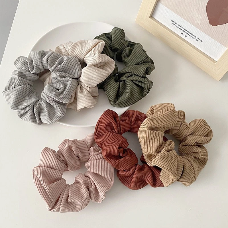 Simple Popular Knitted Ponytail Holder 5 Colors Wholesale Elastic Hair Bands