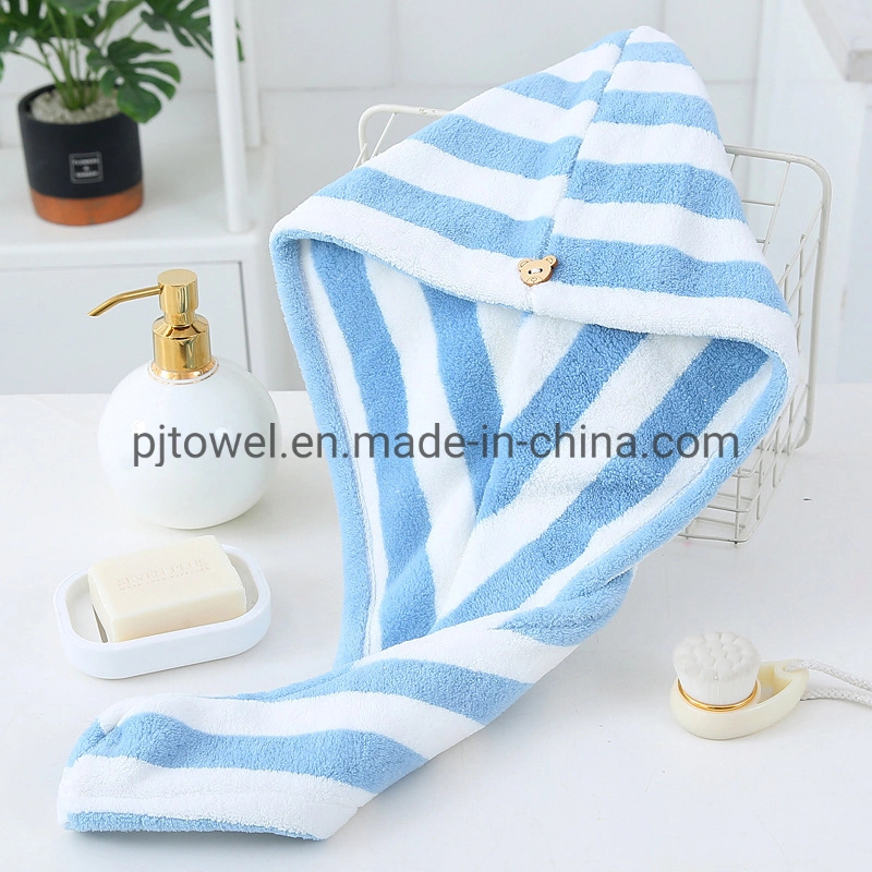 Wholesale Price Super Water Absorption Velvet Micro Fiber Hair Turban Coral Fleece Wrap Towel