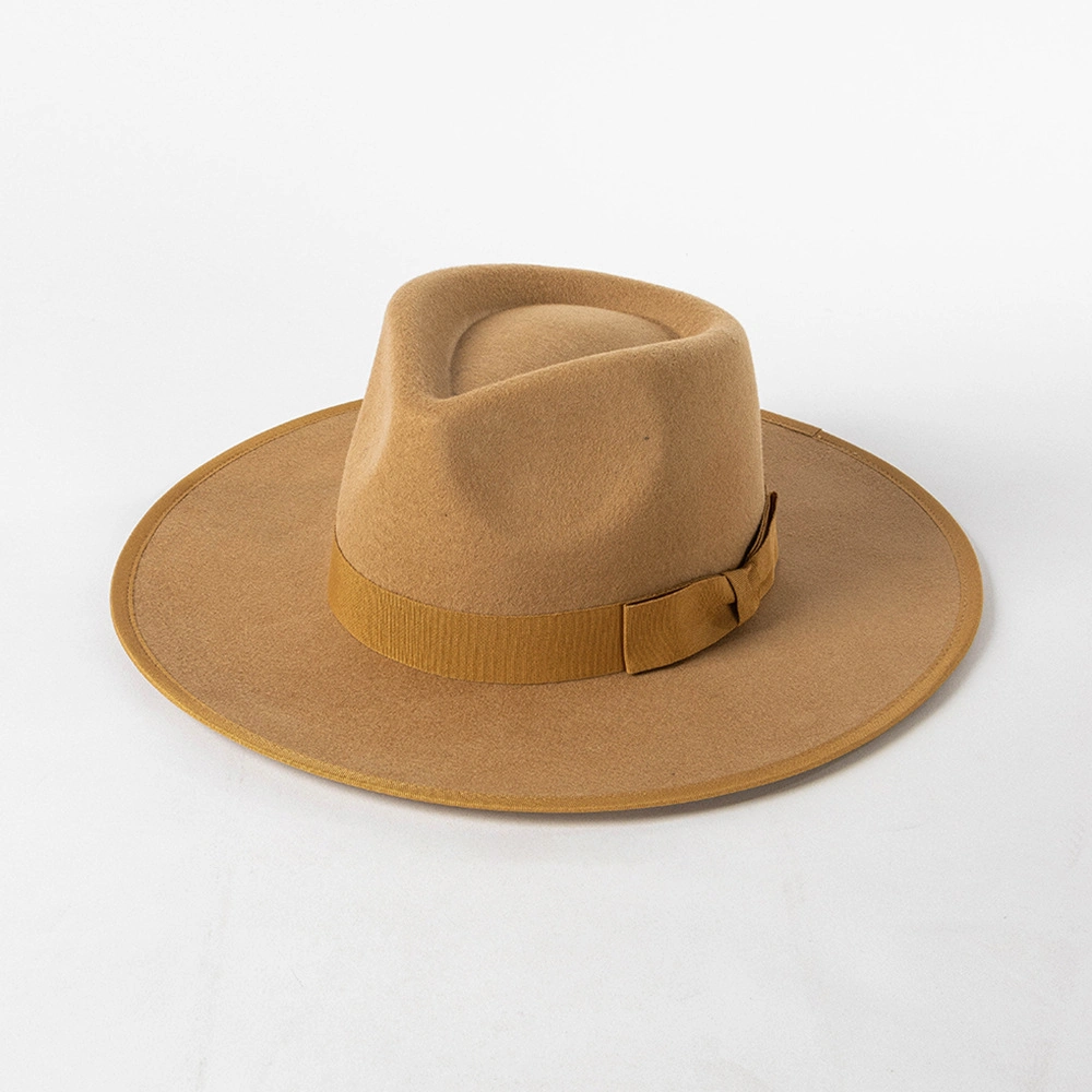 Fashion Custom Fedora Hats 100% Wool Felt Hats Wholesale with Hat Band