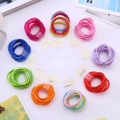 Hot Style Children&prime;s Thumb Hair Ring Baby Bright Silk Rubber Band