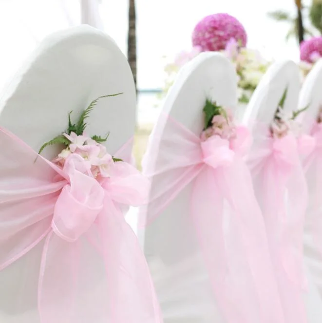 Eco-Friendly Wedding Tulle Wedding Banquet Decorative Chair Sashes