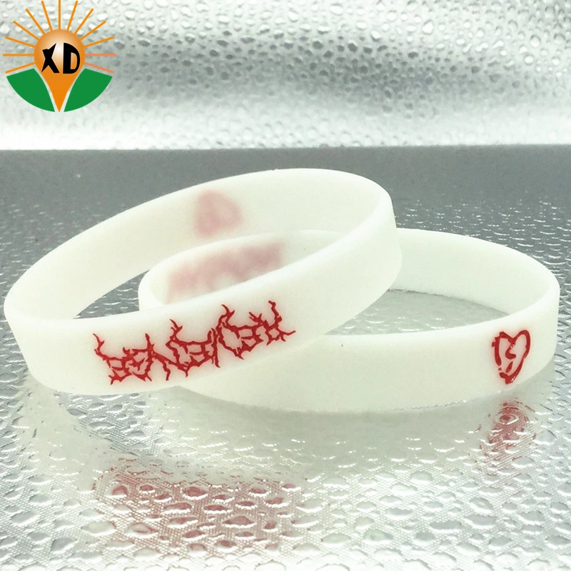 Custom Paper Fashion Sports USB RFID PVC Low Minimum Mosquito Imprinted Embossed Soft Rubbber Silicone Wristband