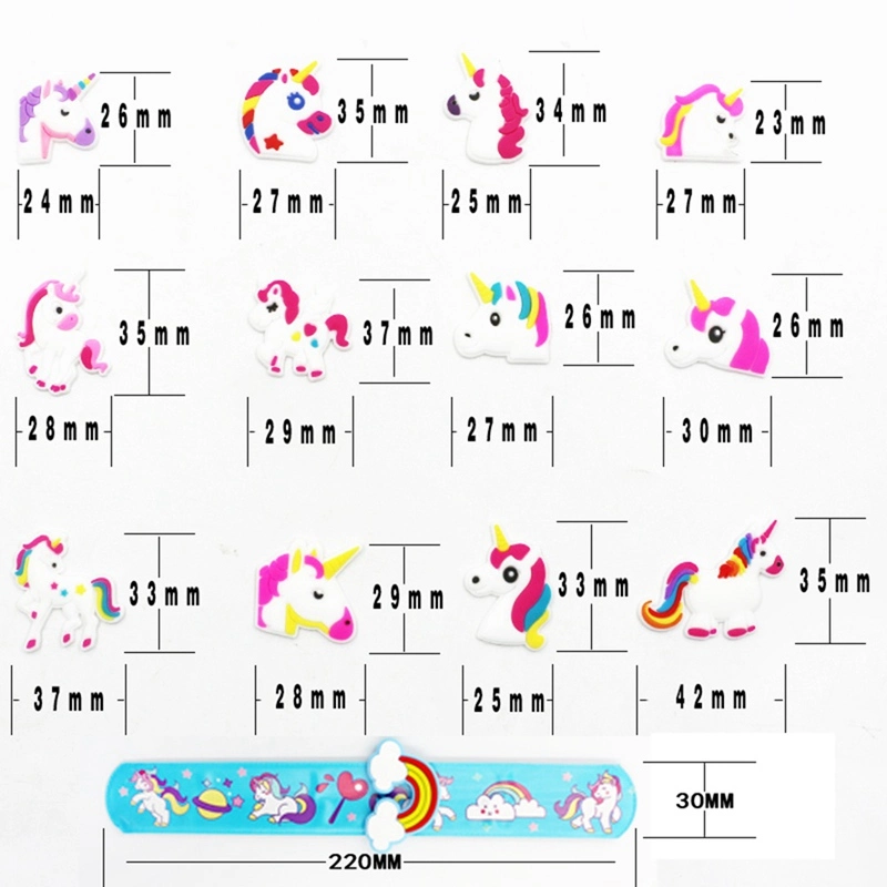 Kid Children Girl Boy Colorful Unicorn Flexible Motivational Anime Basketball Braiders Wristband