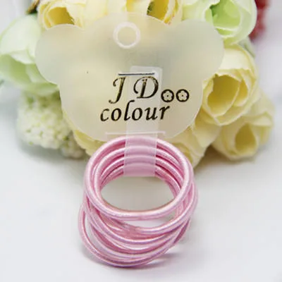 Hot Style Children&prime;s Thumb Hair Ring Baby Bright Silk Rubber Band