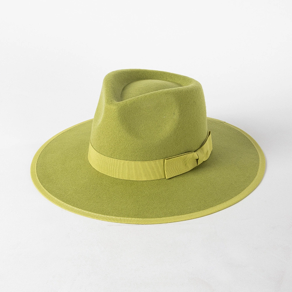 Fashion Custom Fedora Hats 100% Wool Felt Hats Wholesale with Hat Band