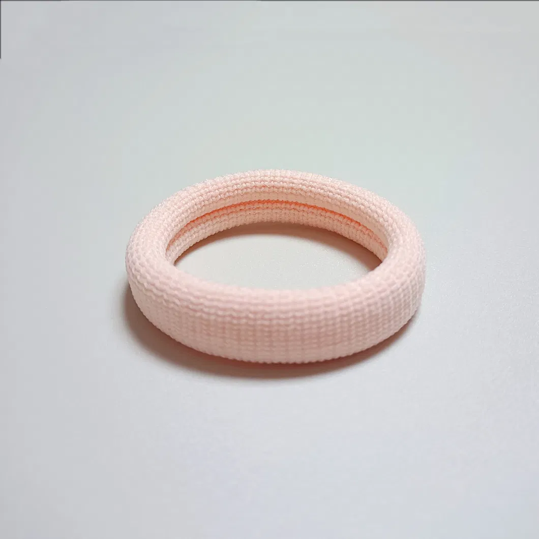 Colorful High Elastic Seamless Towel Scrunchie Thick Rubber Band