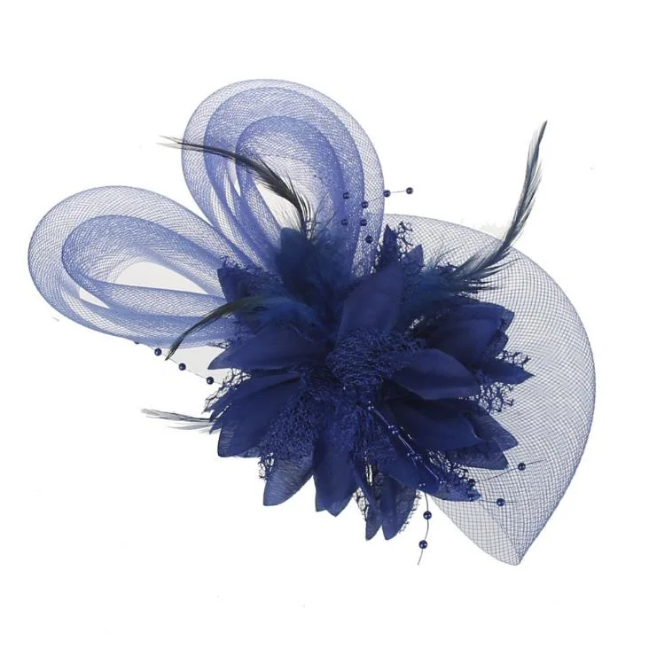 Bridesmaid Flower Hair Decorative Feather Flower Silk Flower Hair Head Band