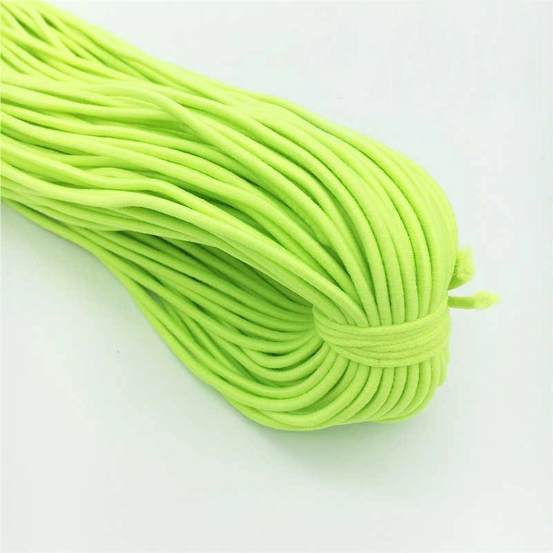 Custom Braided Bicycle Elastic Rope Band Cord Earloop Elastic Latex Natural Rubber Bands