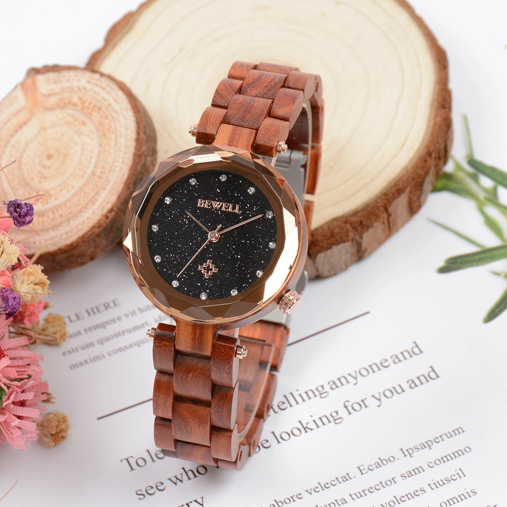 Factory OEM Private Logo Women Red Sandalwood Wooden Watch Band