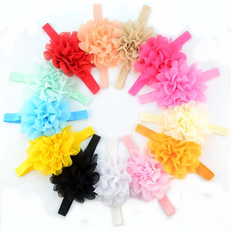 Girls Chiffon Flower Headband Children&prime;s Hair Band