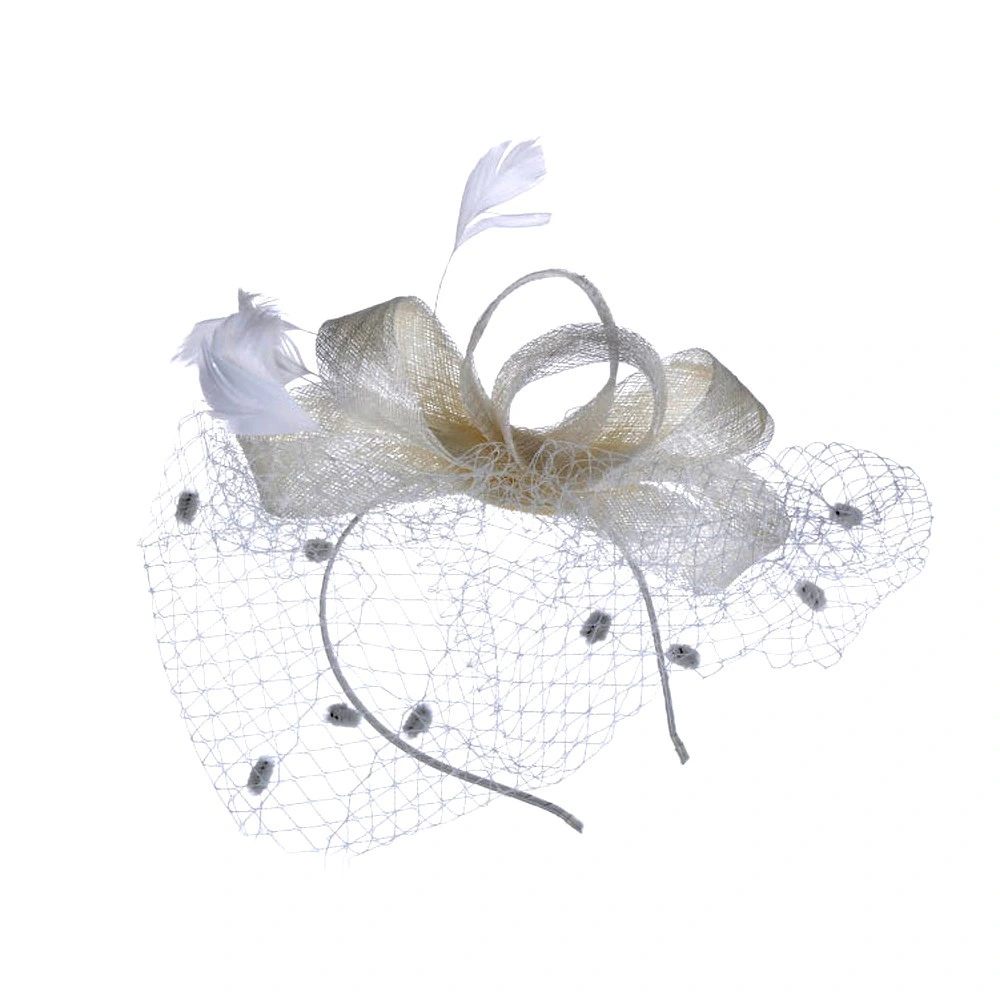 Wholesale Hair Fascinator Women Wedding Mesh Hat Hair Bands