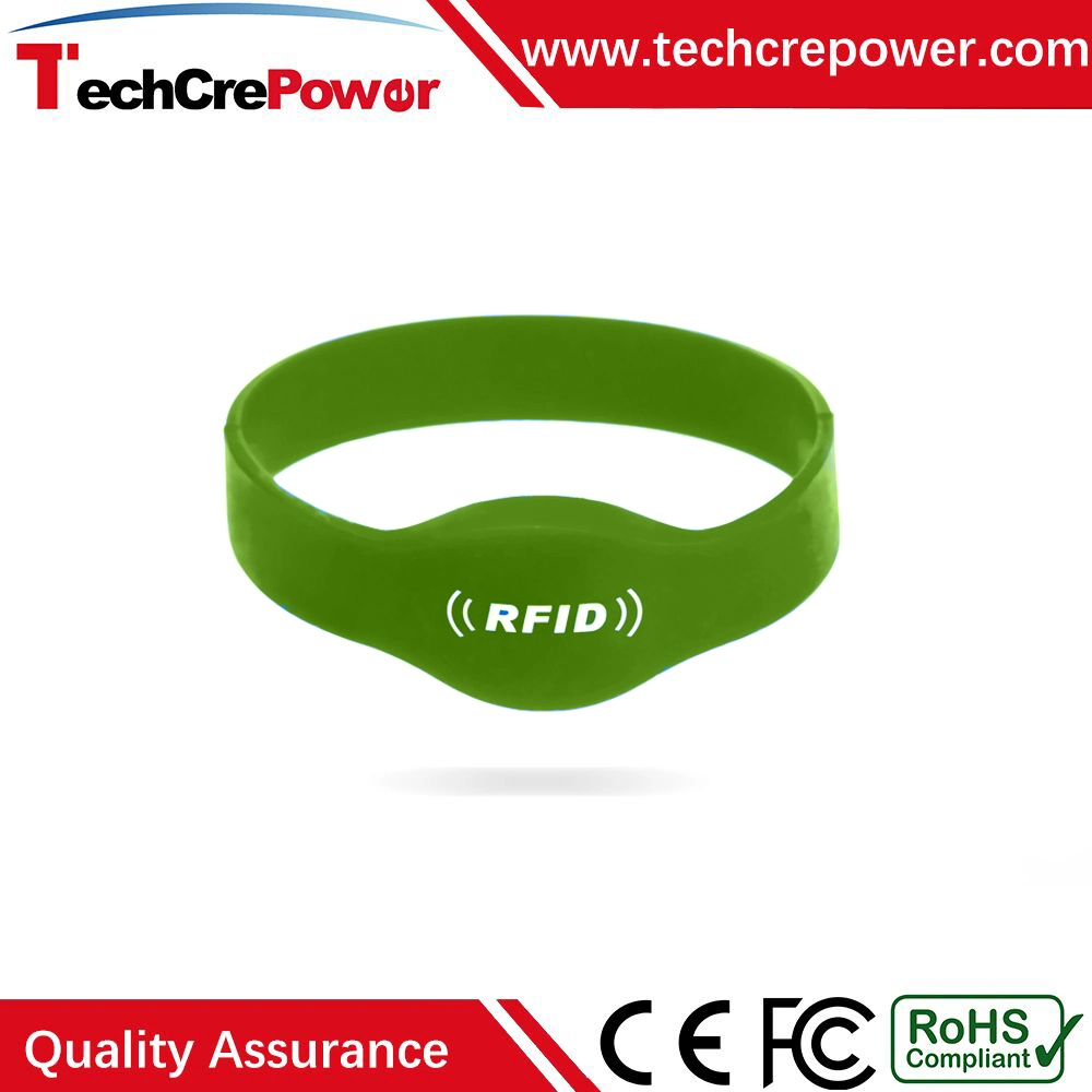 G006-74-G T5557 Chip Oblate Head 125kHz RFID Silicone Wristband