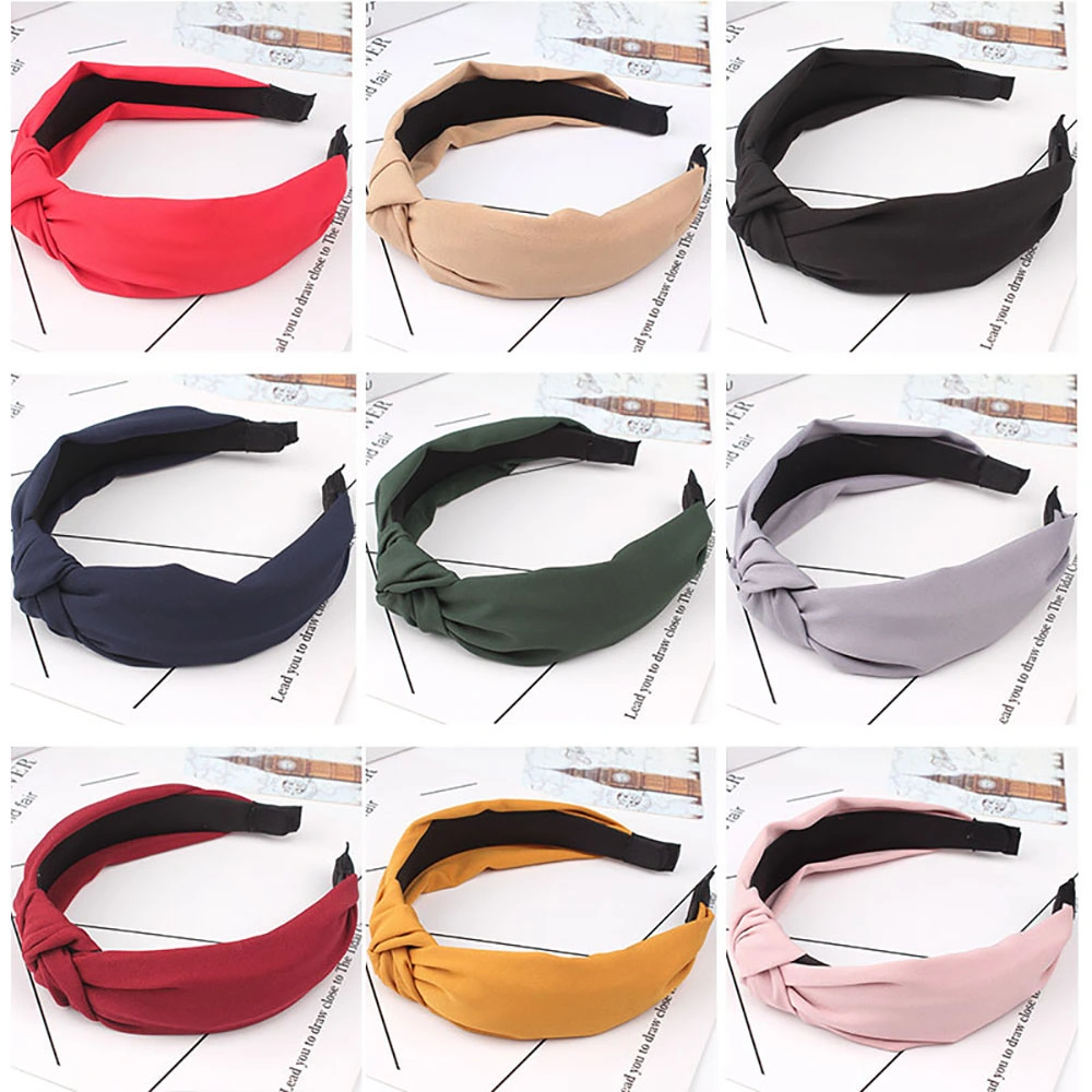 Wide Top Knot Hair Bands for Women Headdress