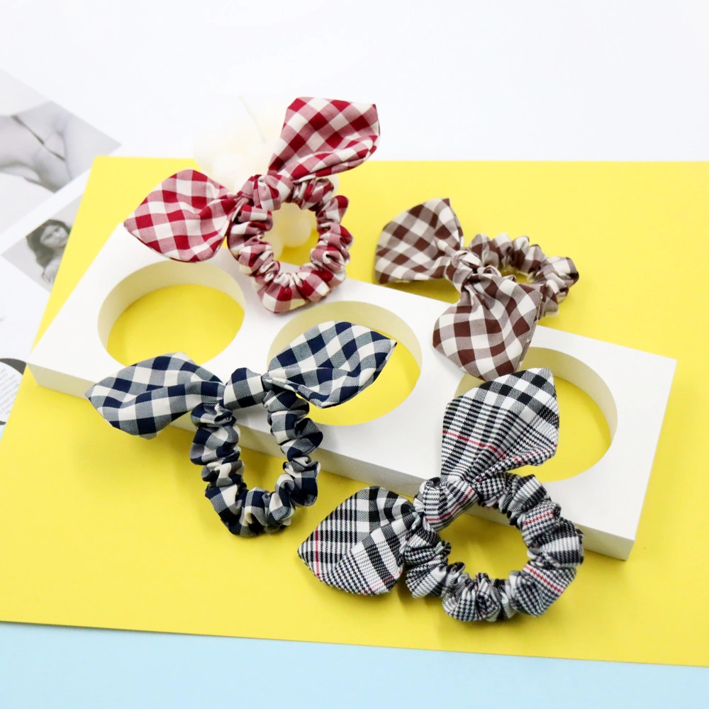 2022 Custom High Quality Luxury Silk Satin Ponytail Hair Scrunchies Ties Hair Bands for Women Girls