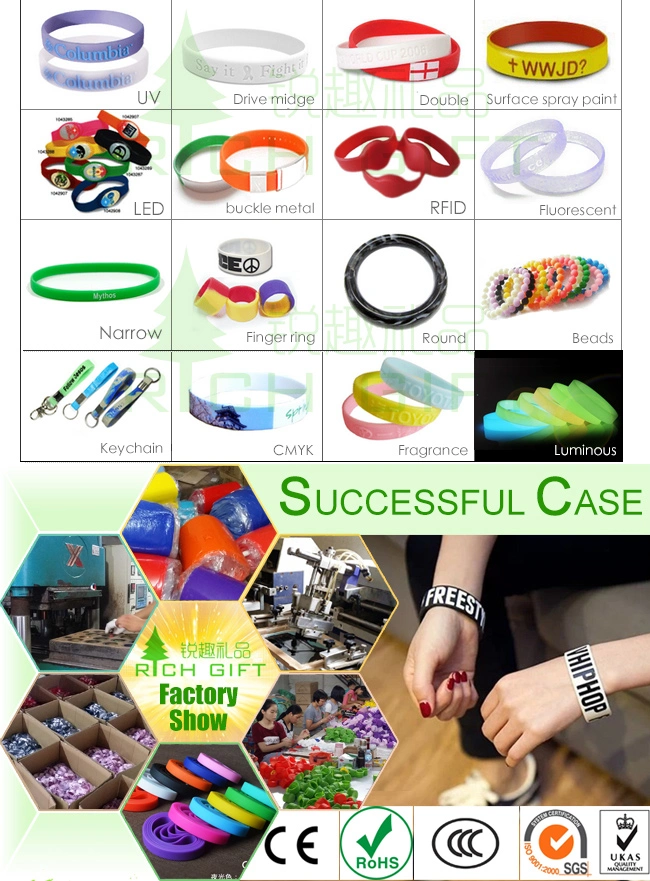 Custom Unisex Style Smart Silicone Wristband for Festival Fashion Gift