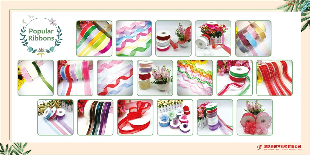 Grosgrain Gingham Hemp Taffeta Sheer Organza Satin Bow/Butterfly Lint Band Nastri Doppio Cintas Raso Fita Cetim for Gifts Decoration