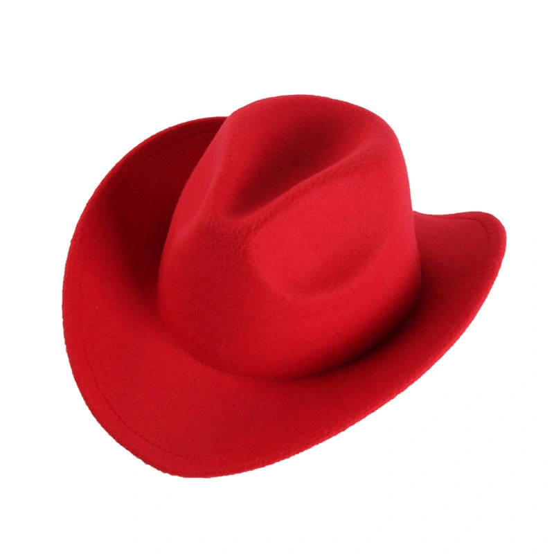 Hot Promotional Luxury Wool Men Western Bands Unisex Texas Bulk Wholesale Cowboy Formal Hats Fedora Hats