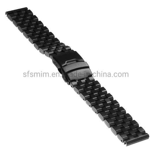 Silver, Matte Black Watch Band Best-Swb023