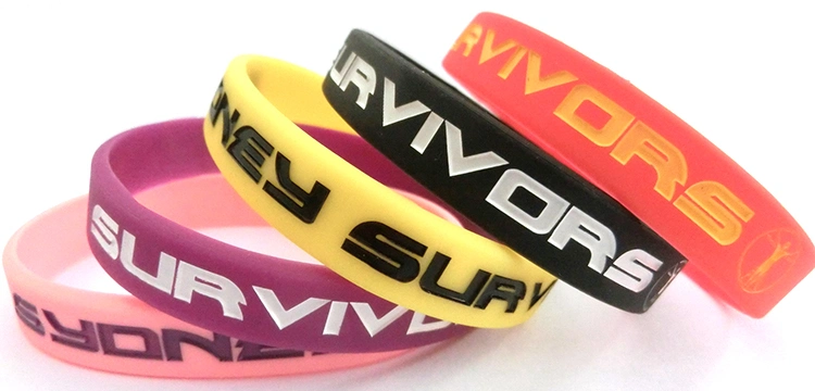 Wholesale Promotion Custom Bulk 12mm Thin Silicon Wristband Mixed Colors Boy and Girl Friendship Silicone Bracelet in School