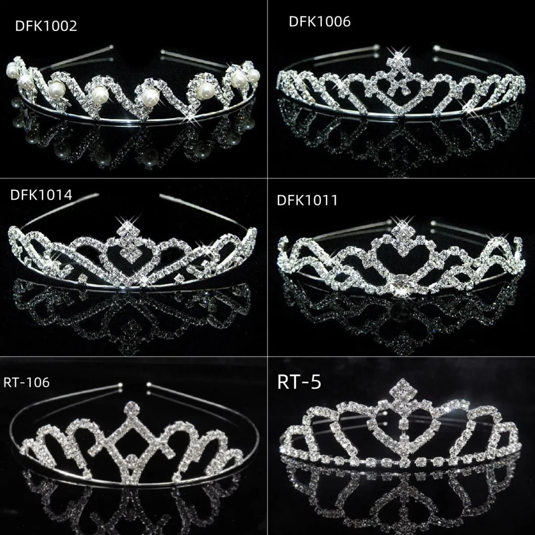 Alloy Metal Rhinestones Handmade Bridal Hair Band