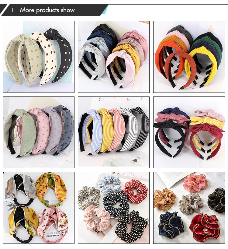 Fashion Women Warm Hair Accessories Solid Color Thick Winter Furry Headbands Wholesale Fur Headband for Girls