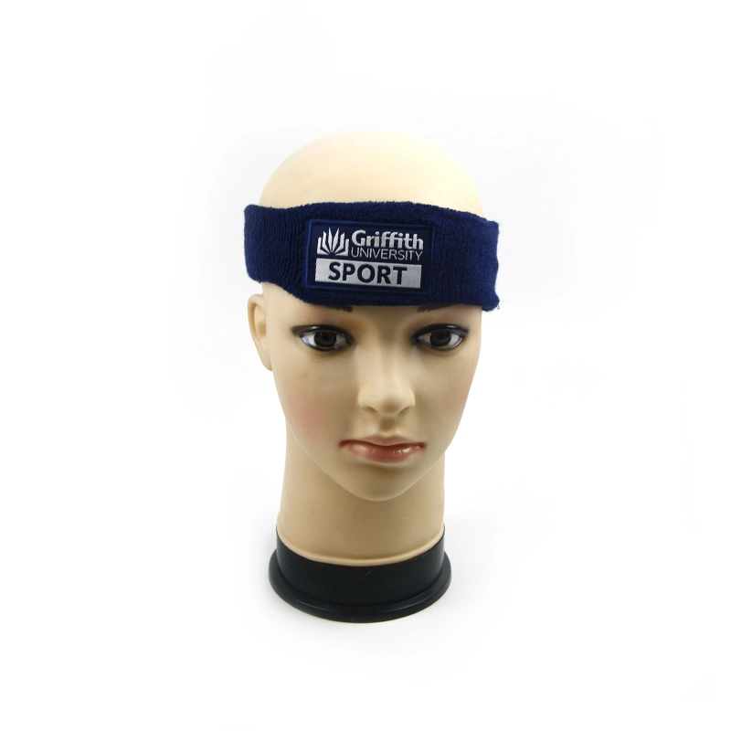 Sports Embroidery Terry Cotton Sweatband Headband (kimtex-03)