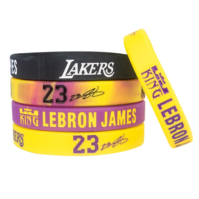 Kobe Bryant Custom Silicone Wristband Basketball Stars Sports Party One Inch Fat Wristband