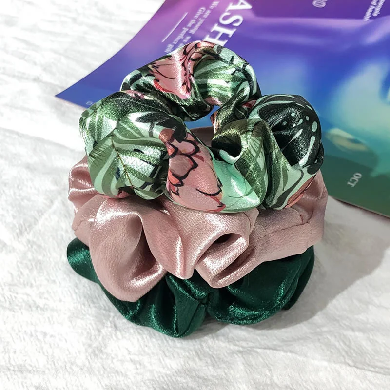 Non-Toxic Luxury Satin Hair Ties Pure Mulberry Scrunchy Set Hair Bands with Scrunchies PAC