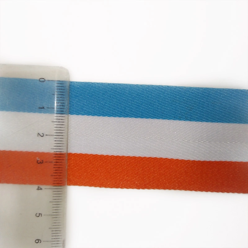 1-1/2&prime;&prime; Coustom Design Three Color Polyester Woven Ribbon for Garment Accessories