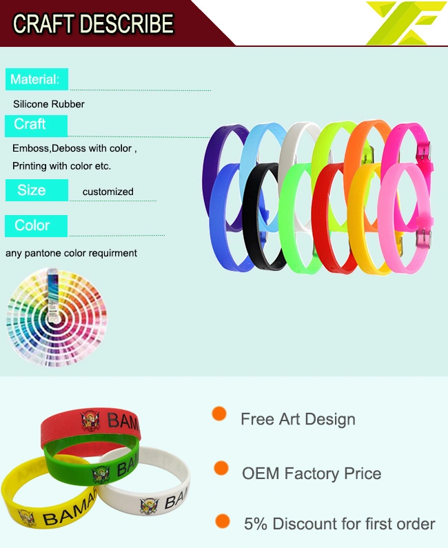 Wholesale Fashion Woven Custom Logo Tool Sport Tennis Health Event Polyester Rubber Headband Printed Silicone Wristband