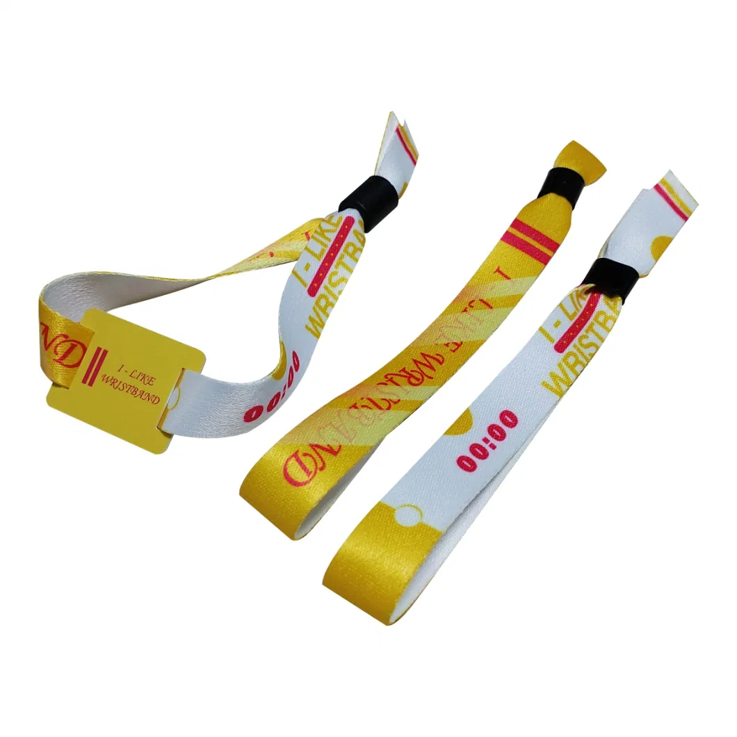 Custom Fabric Sublimation Printed Cloth Event Wristband