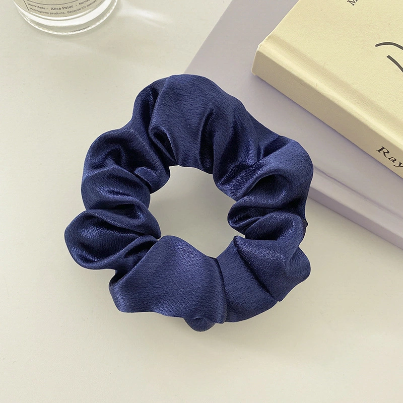 7PCS/Set Silk Hair Scrunchies Solid Color Elastic Hair Bands