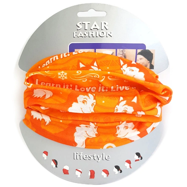 Custom Logo RPET Skin Friendly Breathable Multifunctional Neck Gaiter Tube Bandana Scarf