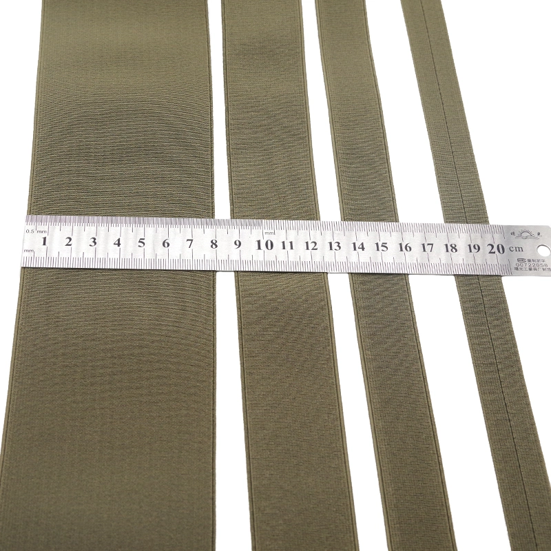 80mm Wide 450u Elastic Band Olive Green Stretch Band for Mil-Spec Bag Tents Clothing Accessories