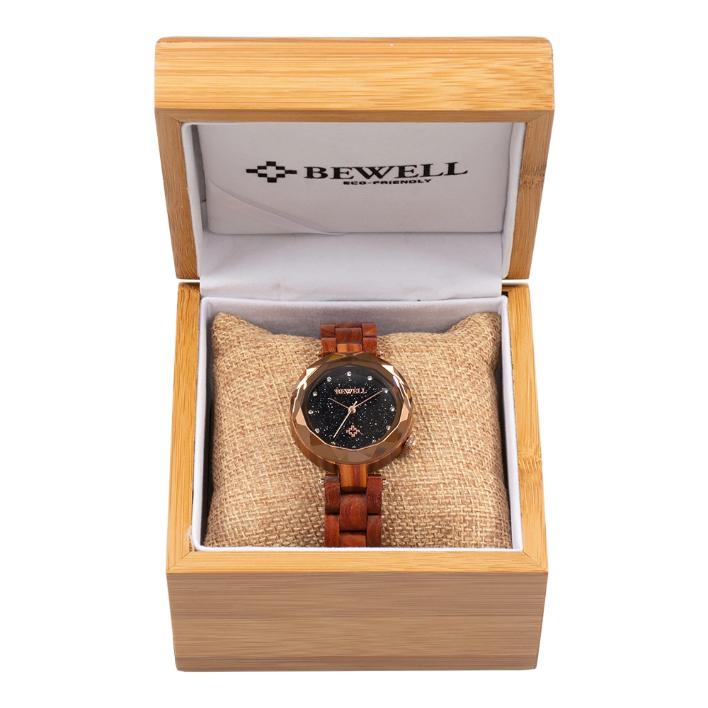 Factory OEM Private Logo Women Red Sandalwood Wooden Watch Band