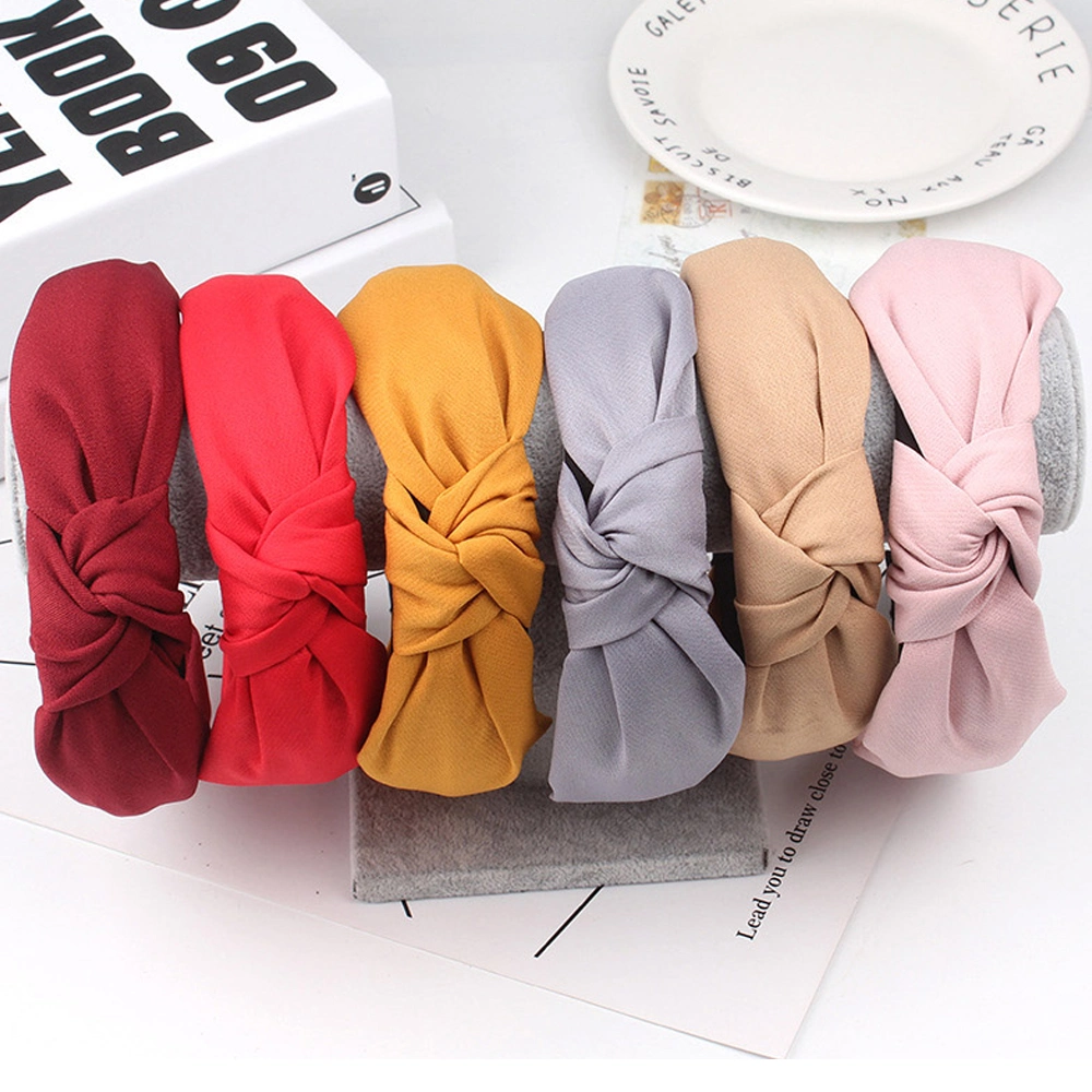 Wide Top Knot Hair Bands for Women Headdress