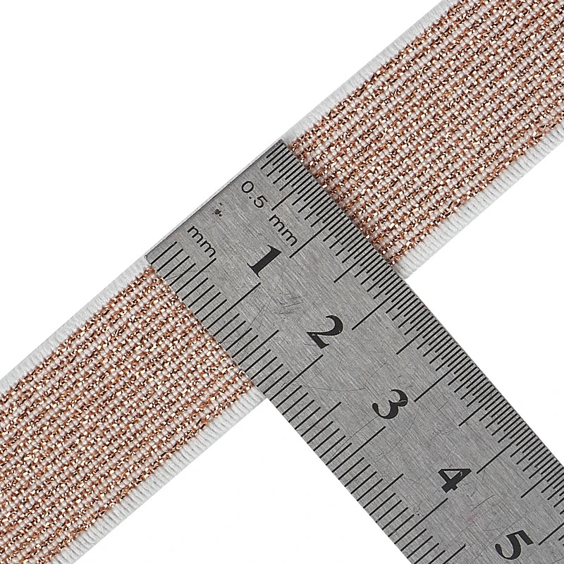 China Webbing Wholesale Metal Silk Shiny Tape Bra Shoulder Strap Replacement Elastic Band