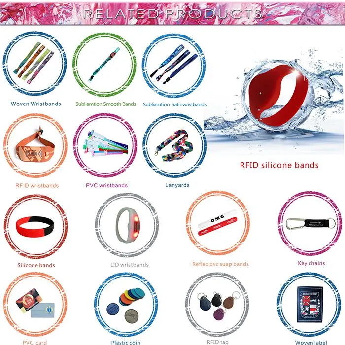 Wholesale Custom Satin Fabric Sublimation Wristband Colorful Printing for Gift