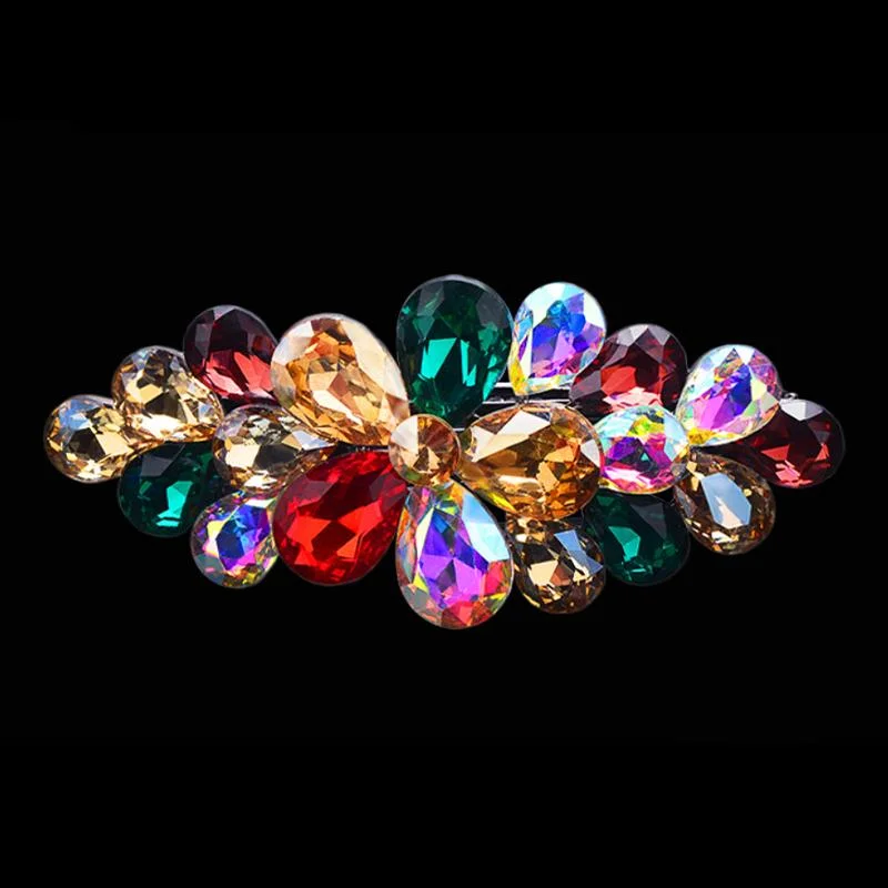 Rhinestone Ponytail Clip Hair Mom Clip Tiara