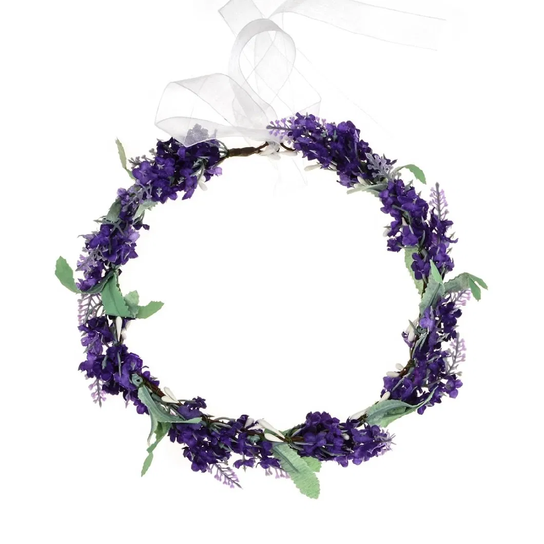 Fashion Accessories Lavender Flower Crown Photo Props Floral Wreath Headband