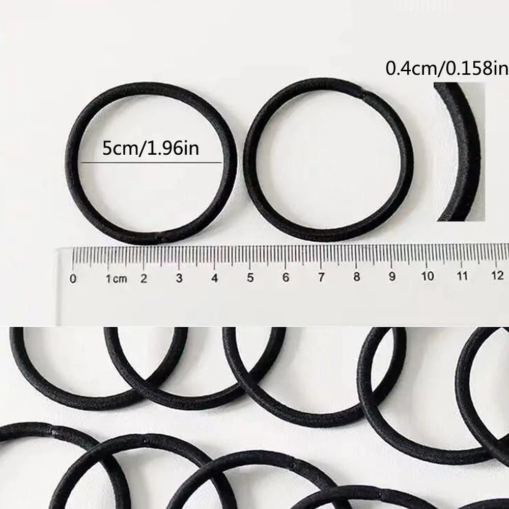 Korean Version of The Black High-Elastic and Durable Hair Band