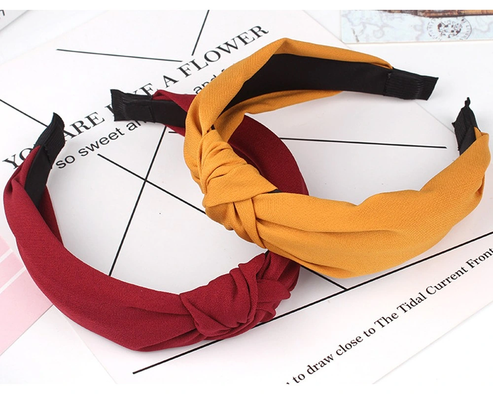 Wide Top Knot Hair Bands for Women Headdress