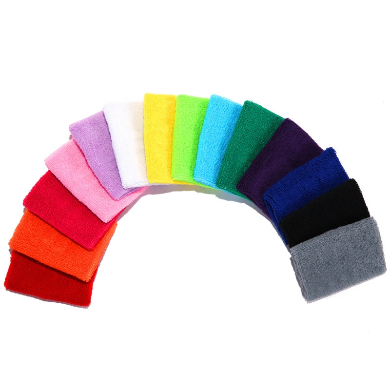 Custom Sport Cotton Wristband Beathable Tennis Wrist Sweatband