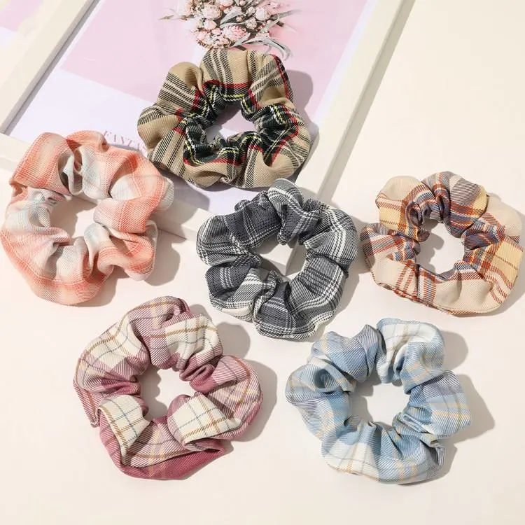 Korean New Broken Flower Double-Layer Hair Tie Bow Ribbon Large Intestine Head Band